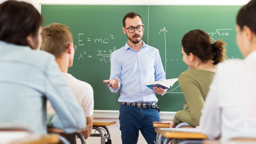 Teacher is. Professor Kids. Mr Green is a teacher he teaches History. Interesting lecture.